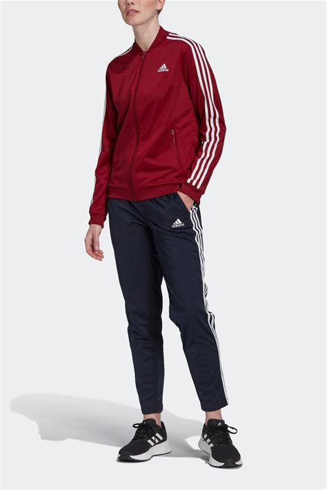 trainingspakken donkerrood adidas|adidas trainingspak dames.